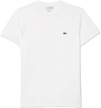 Lacoste Witte T-shirts en Polos met geborduurd logo White Heren - Foto 15
