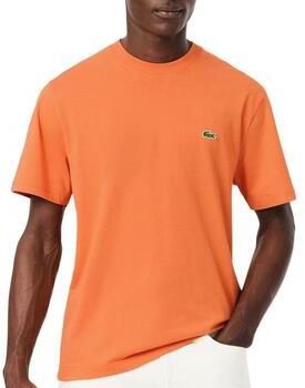 LACOSTE Heren Polo's & T-shirts Cotton T-shirt Oranje - Foto 7