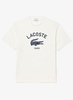Lacoste T-shirt met labelprint model 'HERITAGE'
