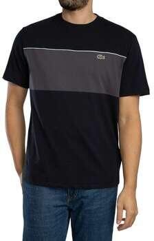 Lacoste T-shirt Korte Mouw Katoenen T-shirt met kleurblokken