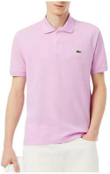 Lacoste Poloshirt 100% katoen model L1212 Van roze - Foto 2