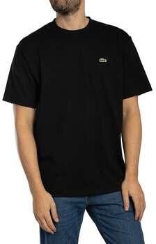 Lacoste T-shirt Korte Mouw T-shirt van zware katoenen jersey