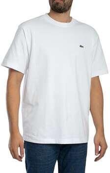 Lacoste T-shirt Korte Mouw T-shirt van zware katoenen jersey