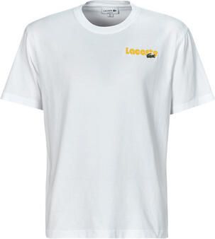 Lacoste T-shirt Korte Mouw T-shirt van katoenen jersey met bies