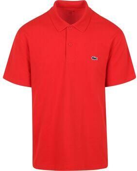 Lacoste T-shirt Poloshirt Breathable Rood