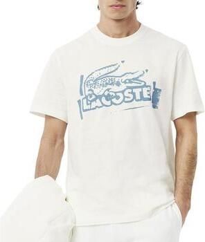 Lacoste T-shirt Korte Mouw T-shirt met groot logo