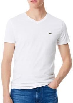 Lacoste T-shirt met labelstitching model 'Basic' - Foto 6