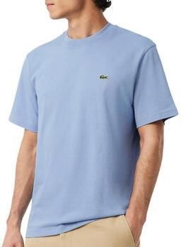 Lacoste Klassieke Katoenen Gebreide Tee Lichtroze Blue Heren - Foto 8
