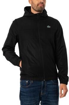 Lacoste Trainingsjack Jack van gerecyclede vezels met capuchon en ritssluiting - Foto 4