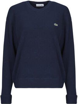 Lacoste Ronde hals gekweek Blauw Dames