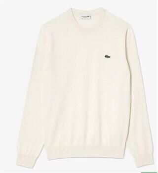 Lacoste Witte Sweater met Geborduurde Krokodil White Heren - Foto 4