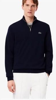 Lacoste Blauwe Half-Zip Sweater Essentieel Moderne Man Blue Heren - Foto 2