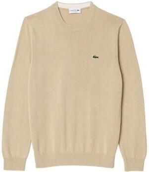 Lacoste Biologisch katoenen ronde hals trui Beige Heren - Foto 5