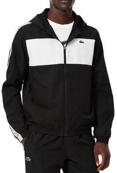 Lacoste Colour Block Taffeta Full Zip Hoodie Black- Heren Black - Foto 4