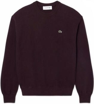 Lacoste gebreide trui met logo en wol donkerrood - Foto 4