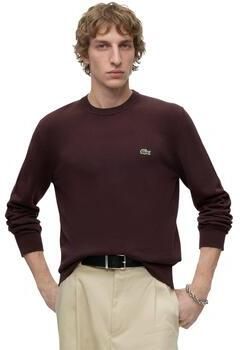 Lacoste regular fit gebreide trui roodbruin - Foto 6
