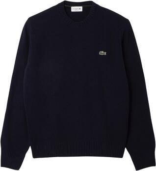 Lacoste Wollen Trui met Ronde Hals in Marineblauw Blue Heren
