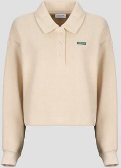 Lacoste Trui Sweatshirt polo en interlock côtelé avec étiquette