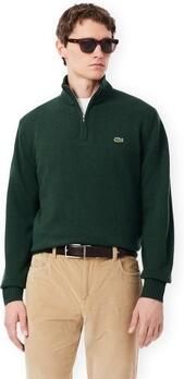 Lacoste Trui Zipped High Neck Wool Sweater Vert