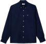 Lacoste Blauw Linnen Nacht Overhemd Regular Fit Blue Heren - Thumbnail 1