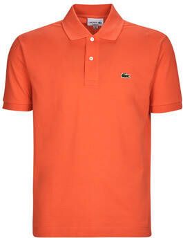 Lacoste Klassieke Katoenen T-shirts en Polos Orange Heren