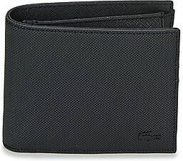 Lacoste Klassieke Zwarte Portemonnee met Kaartsleuven en Muntvakje Black Unisex