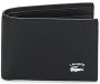 Lacoste Opvouwbare Ergonomische Portemonnee met Krokodil Embleem Black Heren - Thumbnail 1