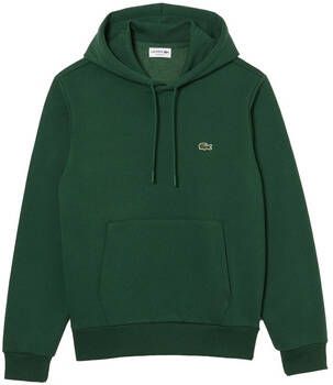 Lacoste Sweater Organic Brushed Cotton Hoodie Vert