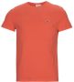 Lacoste Casual Katoenen T-shirt voor Heren Oranje Heren - Thumbnail 2