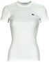 Lacoste Casual Katoenen T-shirt voor vrouwen White Dames - Thumbnail 2