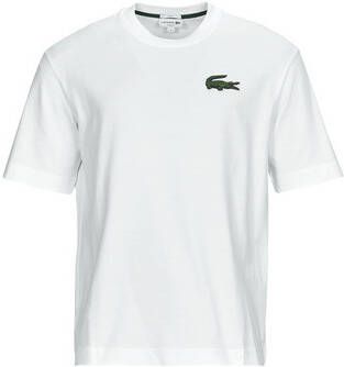 Lacoste Witte Krokodil T-shirt voor Mannen en Vrouwen Wit Heren