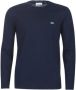Lacoste Blauwe Ronde-hals Gebreide Trui voor Heren Blauw Heren - Thumbnail 1