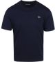 Lacoste Moderne Blauwe Ronde Hals T-shirt Blue Heren - Thumbnail 1