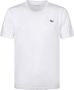 Lacoste t-shirt wit ronde hals - Thumbnail 1