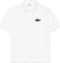 Lacoste Ruimvallende Polo met Verantwoordelijk Tintje White Heren - Thumbnail 1