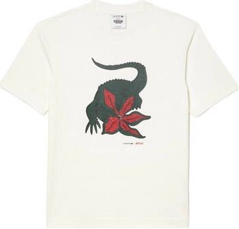 Lacoste T-shirt x Netflix Stranger Things T-Shirt Blanc