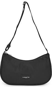 Lancaster Basic Vita Ritssluiting Crossbody Tas Black Dames