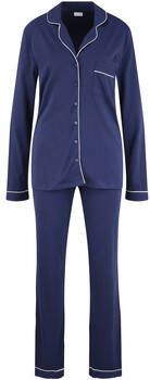 Lascana Pyjama's nachthemden Classic Pyjama indoor kleding broek shirt lange mouwen