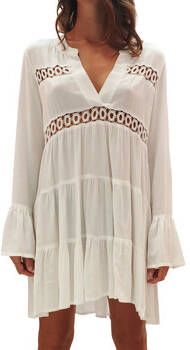 Lascana Lange blouse met kanten inzetstukken tuniek blousejurk strandkleding - Foto 9