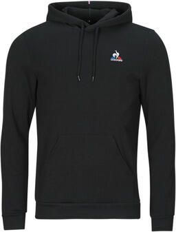 Le Coq Sportif Zwarte Effen Hoodie voor Dames Black