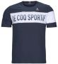 Le Coq Sportif Stijlvol Blauw Print T-Shirt voor Heren Blue Heren - Thumbnail 1