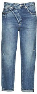 Le Temps Des Cerises Loose fit jeans Cosy met asymmetrische knoopsluiting