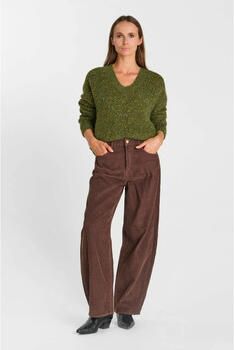 Le Temps des Cerises Broek Losse wijde broek RINAVELV