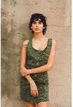 Le Temps des Cerises Jurk recht van jeans ZERANA