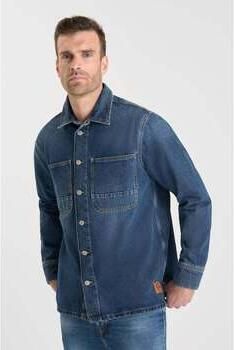 Le Temps des Cerises Overhemd Lange Mouw Overhemd van jeans HISA