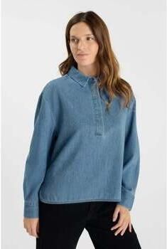 Le Temps des Cerises Overhemd Top van jeans ALBERTA
