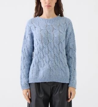 Le Tricot Perugia Trui GIROCOLLOTRECCEEPAILLETTES