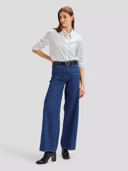 Lee high waist straight leg jeans medium blue denim