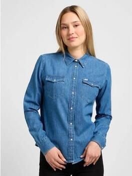 Lee Overhemd L45SKXLR-WASHED BLUE