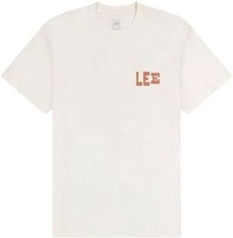 Lee T-shirt 112364552 LOGO TEE-ECRU